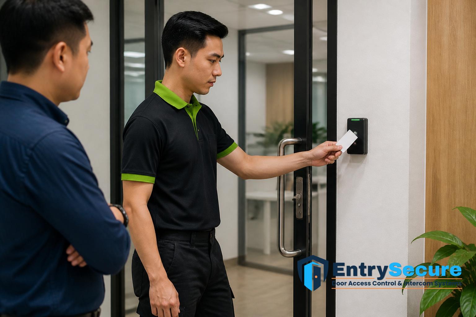 How Are Access Cards and User Permissions Set Up for Singapore Office Door Access Systems? by EntrySecure Door Access Control & Intercom Systems Singapore