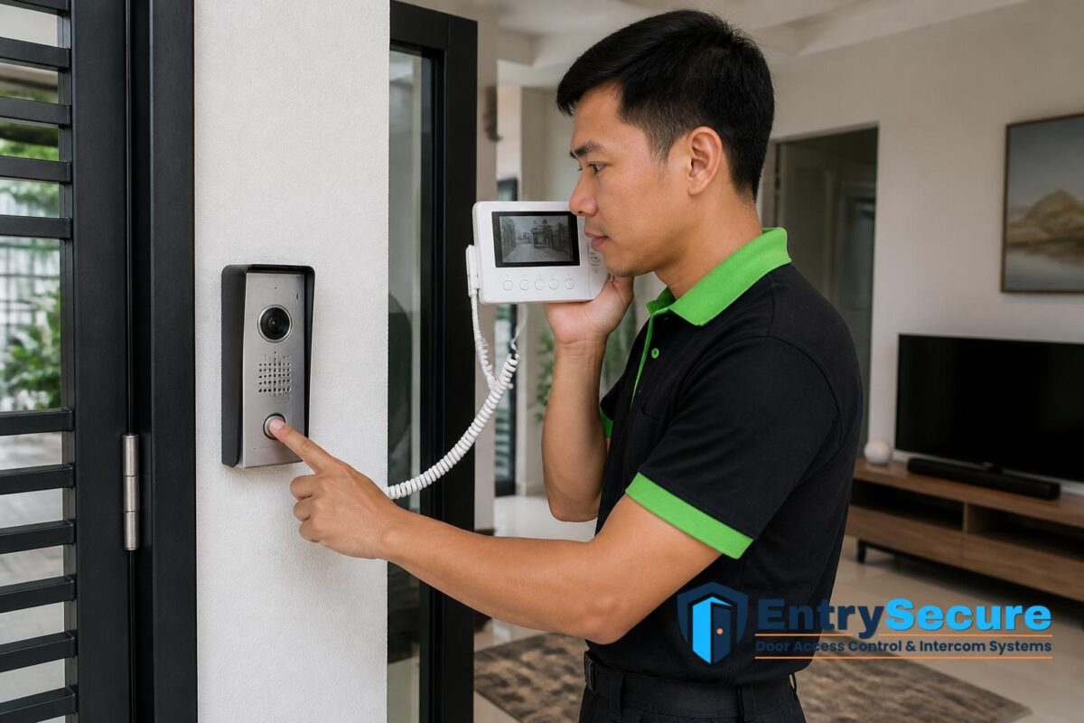 How Do Home Intercom Systems Work With Gates and Entrances in Singapore Homes? by EntrySecure Door Access Control & Intercom Systems Singapore