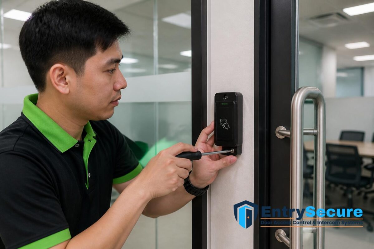 What Equipment Does a Singapore Office Need for a Door Access Control System? by EntrySecure Door Access Control & Intercom Systems Singapore