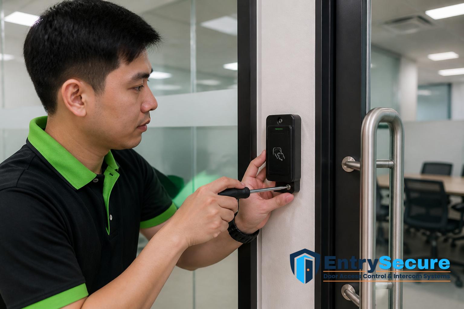 What Equipment Does a Singapore Office Need for a Door Access Control System? by EntrySecure Door Access Control & Intercom Systems Singapore