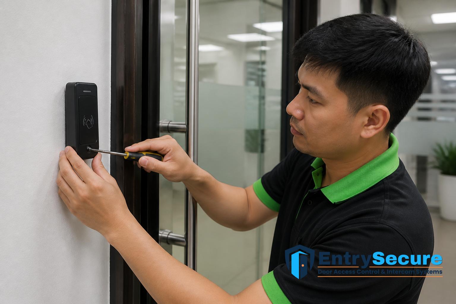 What Happens During Door Access System Installation at a Singapore Workplace? by EntrySecure Door Access Control & Intercom Systems Singapore